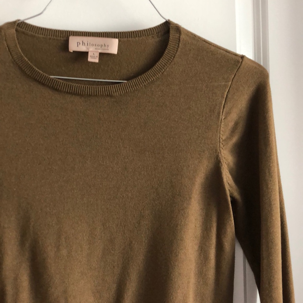 Olive green philosophy sweater